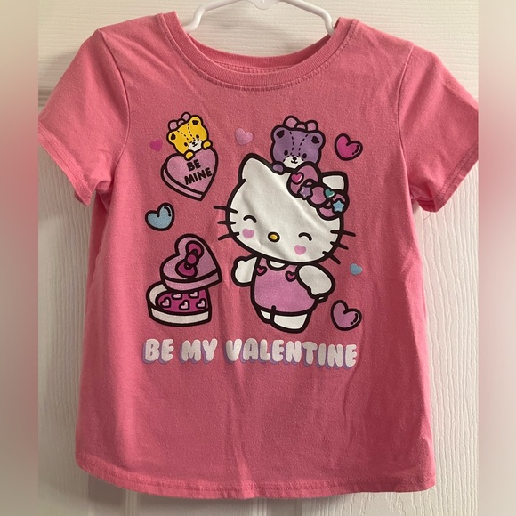 Hello Kitty Other - Hello Kitty Be My Valentine Pink T-Shirt, Size: 4T, EUC